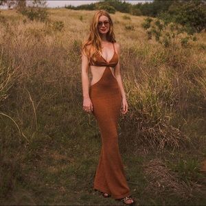 Serita cut out Dress in Amber Cult Gaia. XS Excellent condition. Only worn once.